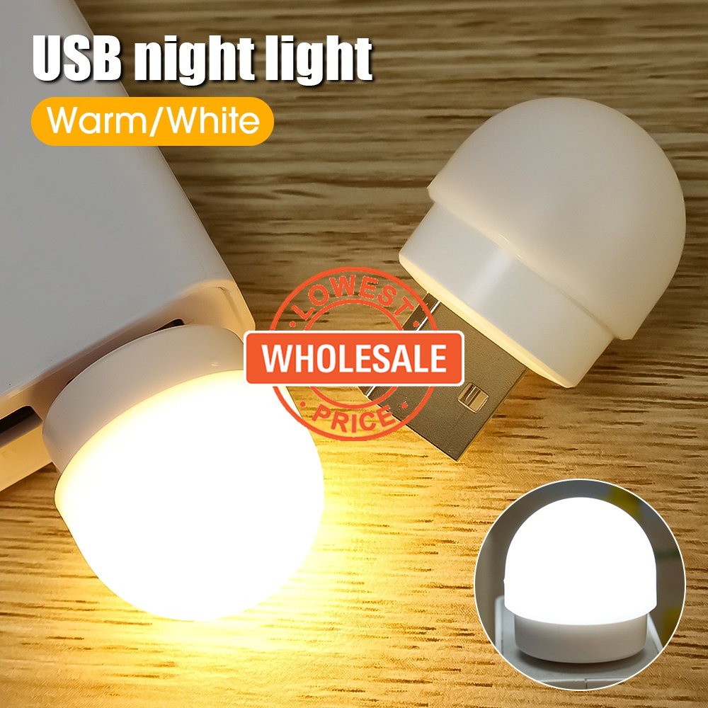 [Harga Grosir] LED Atmosphere USB Night Light / Portable Student Eye Protection Reading Lamp / Silent Lighting Energy-saving Sleep Lamp / Suitable for Bedroom &amp; Corridor &amp; Camping