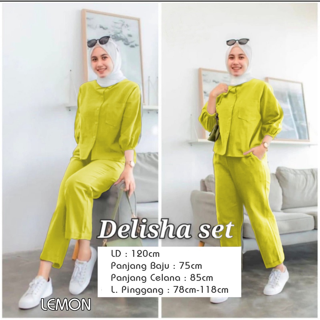ONESET TERMURAH/SETELAN DELISA SET CRINGKLE MODIS TERHITS