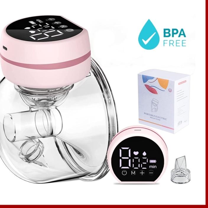 ❆ SIDMOOL Pompa ASI Elektrik Wearable Breast Pump Handsfree Portable Rechargeable ✭