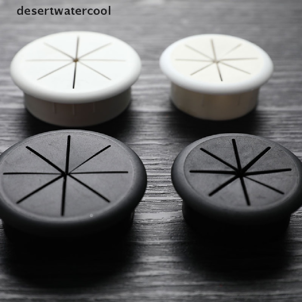 Deid 1Pc Penutup Lubang Kabel Silikon Fleksibel Desk Cord Grommet Rubber Grommet Martijn