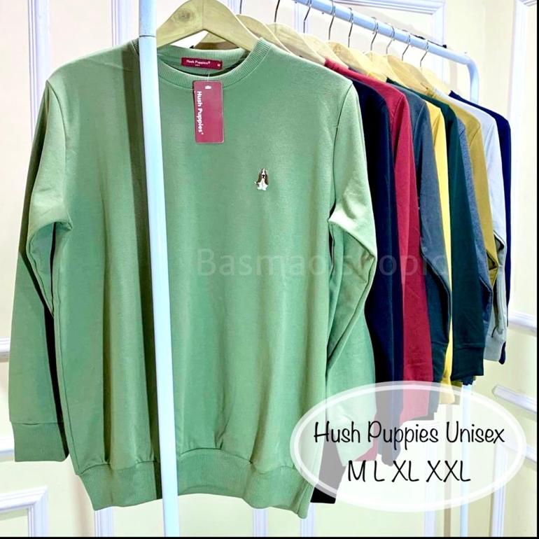 LANGSUNG ORDER Sweater Hush Puppies Hpps Pria Sweter Couple Pasangan Switer Polos