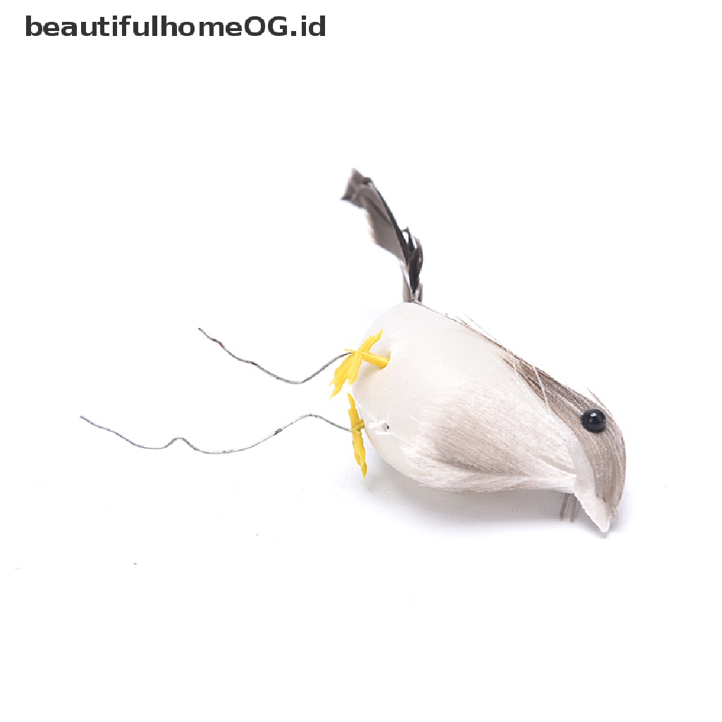 // Beautifulhomeog.id// 12Pcs Burung Bulu Artificial Kecil Lucu Pohon Natal Decor Wedding Doves **