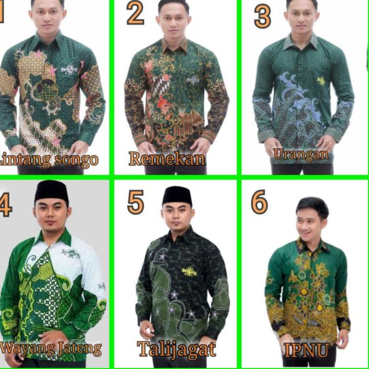 SALE Kemeja Batik Nu Ipnu Resmi lintang Songo nu tali Jagat nu wayangan atributnu kemeja nu