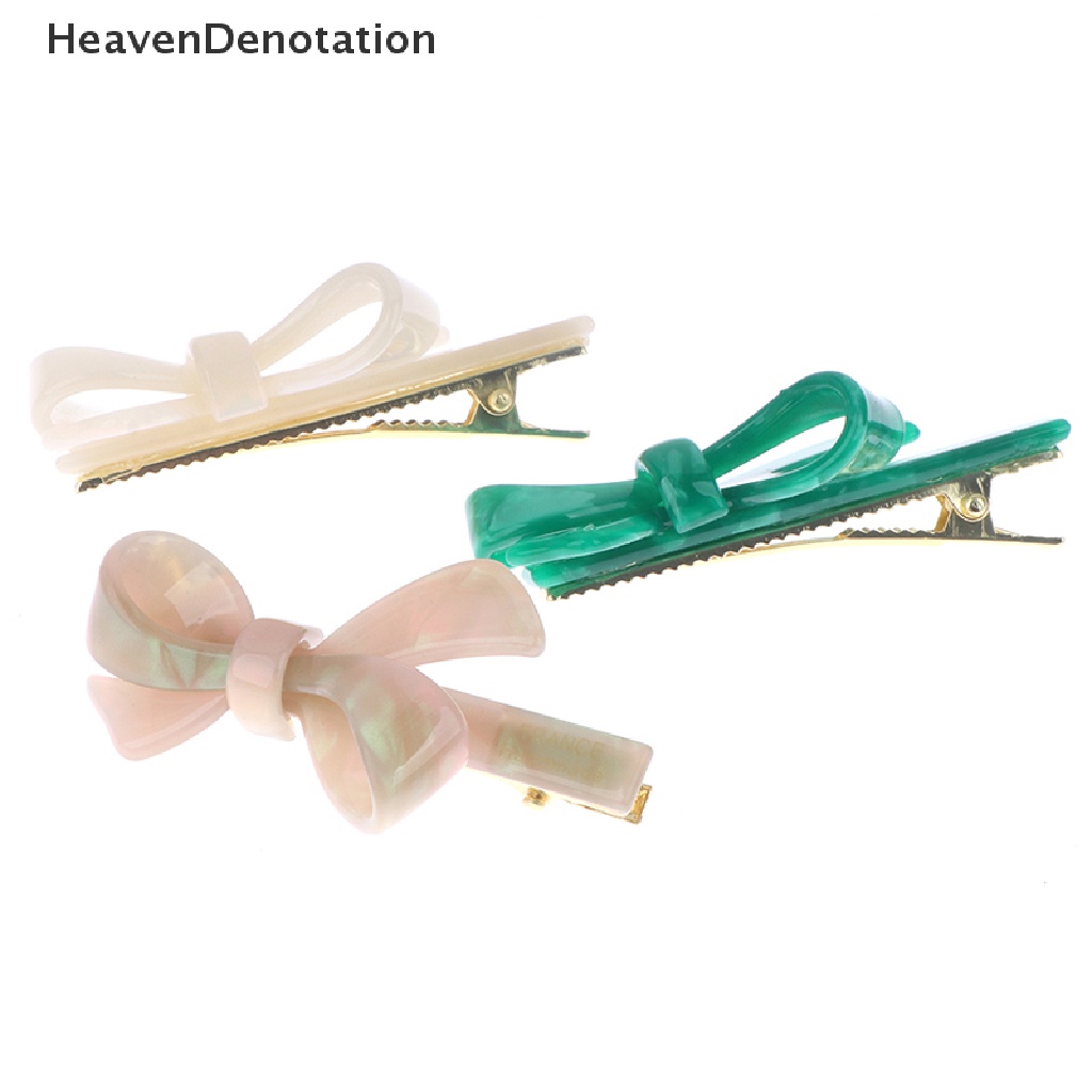 [HeavenDenotation] Green acetate duckbill clip sweet side clip Jepitan Rambut Klip Samping Poni Klip HDV