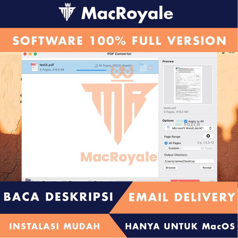 [MacOS] PDF Converter Full Version Lifetime Full Garansi