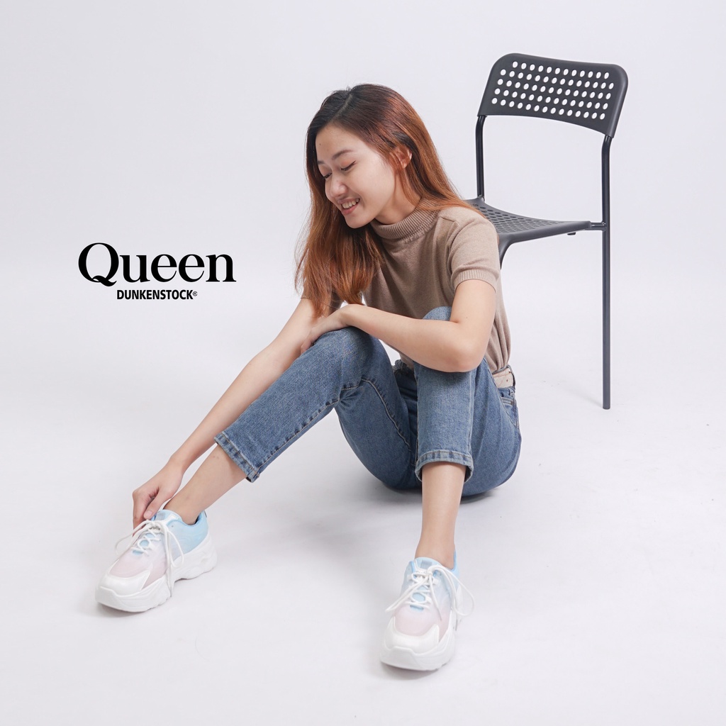 Dunkenstock Queen Sneakers Cewek Sepatu Sport Wanita Casual Size 36-40