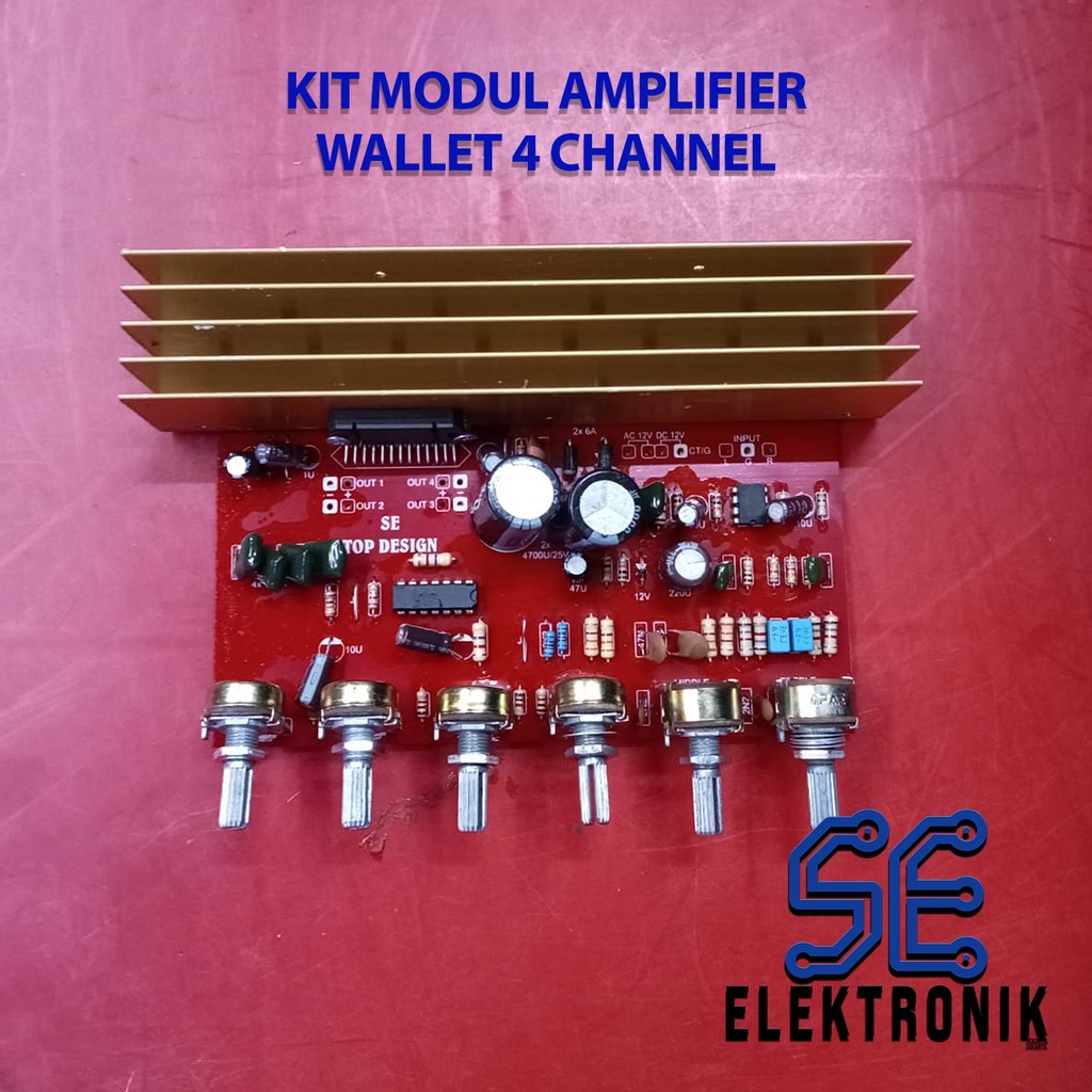 Kit Modul Amplifier Walet 4 Channel