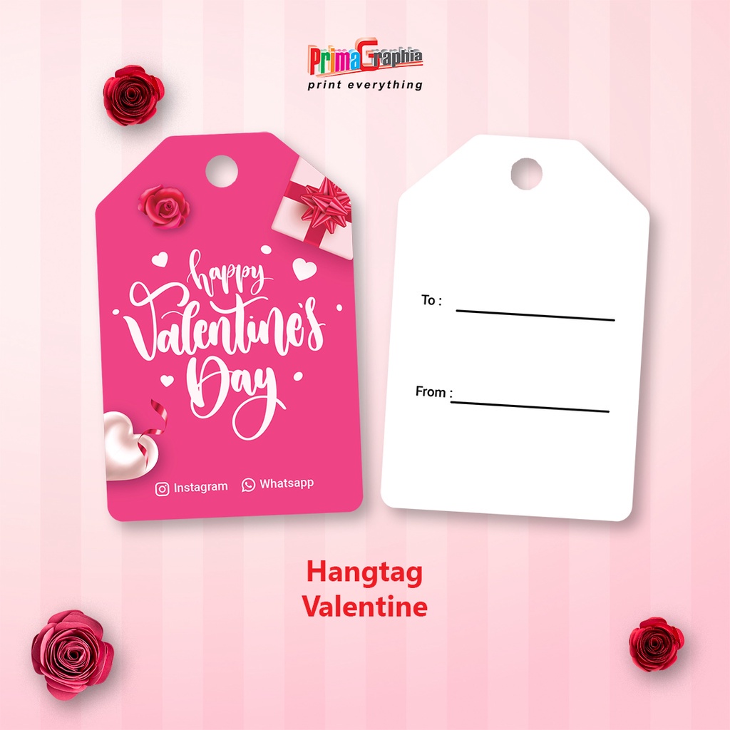 

Cetak Hang Tag Valentine Kotak 2 Sisi Custom Desain Template