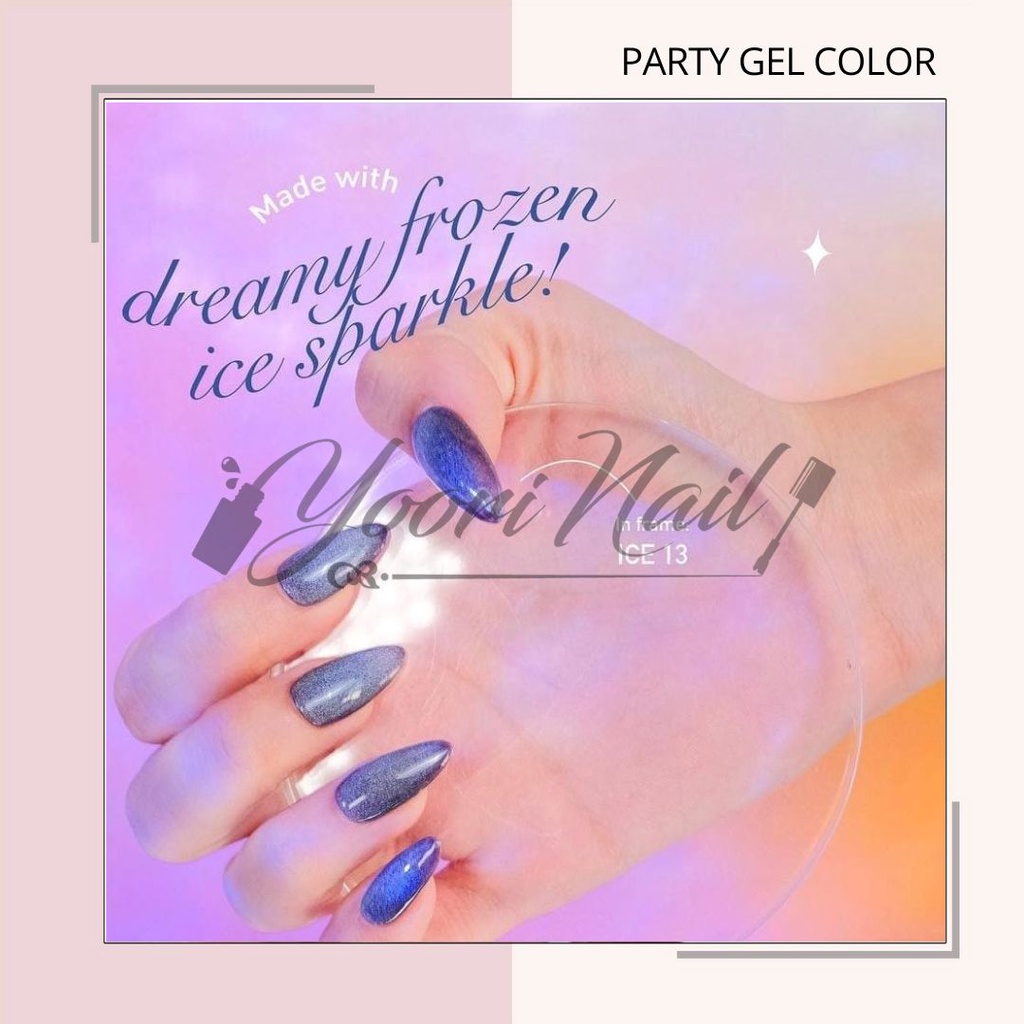 PARTY kutek gel halal ICE Series colornail polish 15ml gel party