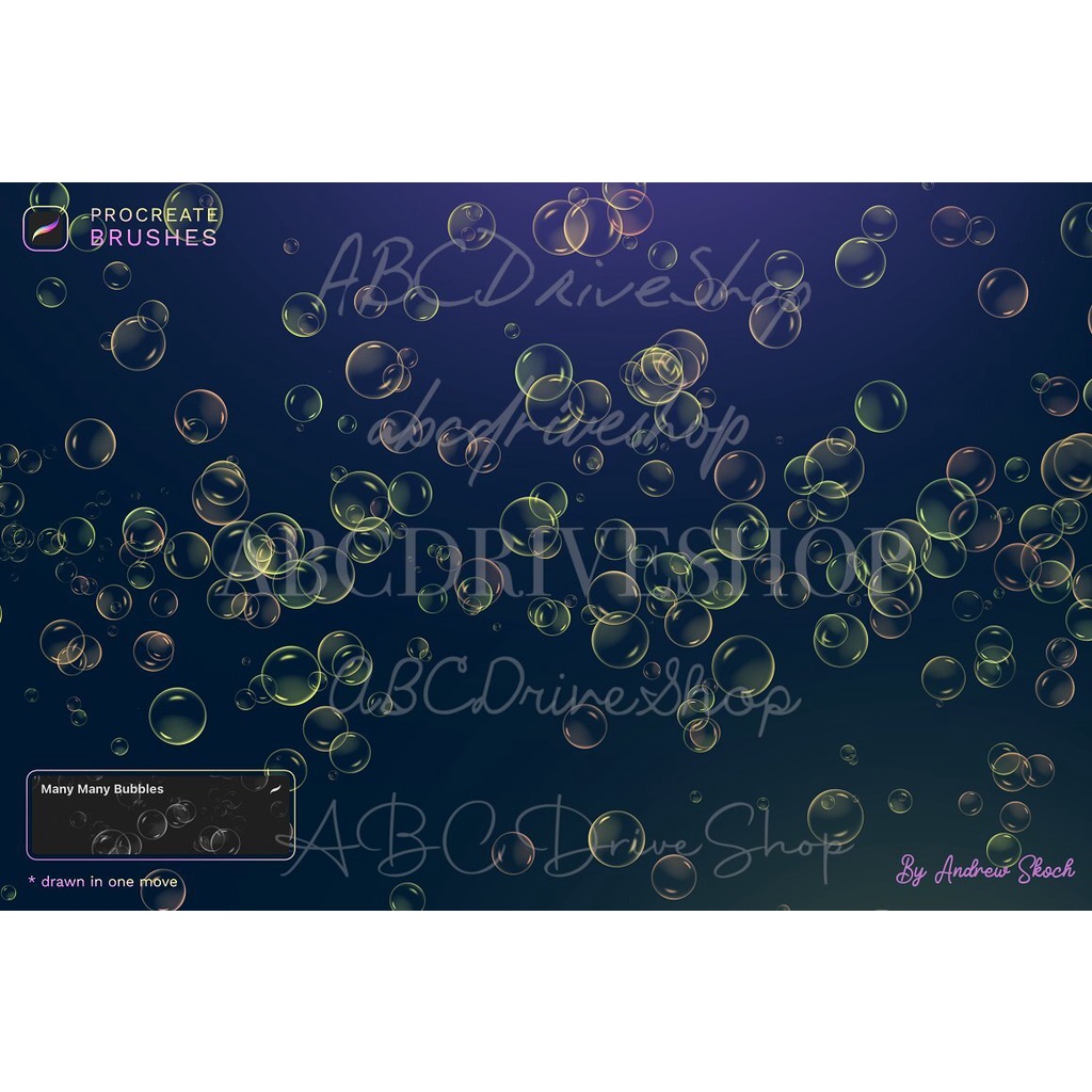 Procreate Brush - Bubbles Procreate Brushes