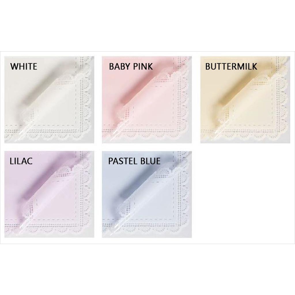 

[1 LEMBAR] VINTAGE ROUNDED LACE CELLOPHANE Flower Wrapping Paper / Kertas Bungkus Buket Bunga