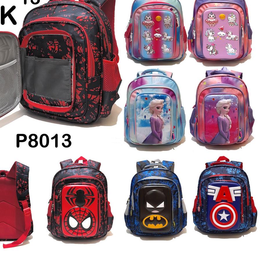 ۩ Tas TK Paud Ransel Sekolah Anak Laki Cowok Tas Anak Perempuan Tempat Pensil Superhero spiderman Ba