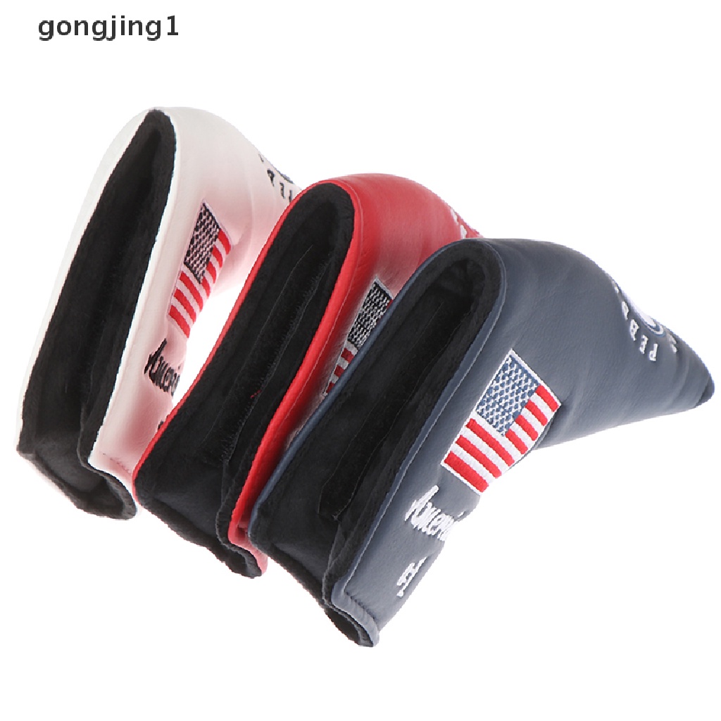 Ggg 1x Golf Cover Blade Putter Cover Kaitan Golf Untuk Putter Pantai Kerikil Bendera As  Id