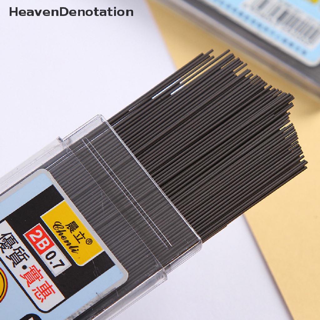 [HeavenDenotation] 200pcs 0.5/0.7mm Pensil Mekanik Memimpin 2B Batang Pensil Otomatis Inti Pensil Isi Ulang Kantor Sekolah Seni Sketsa Perlengkapan Gambar HDV