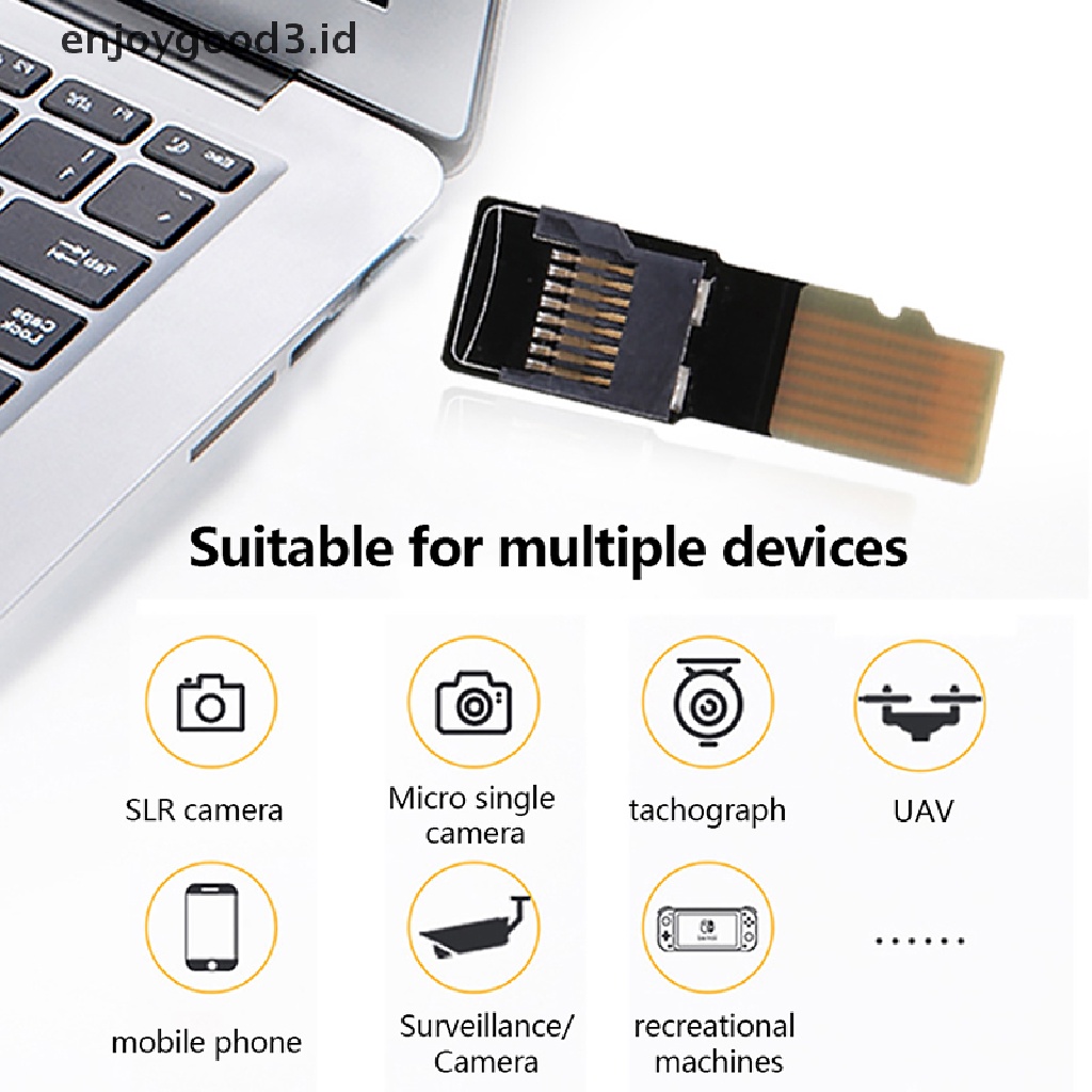 【 Rready Stock 】 Micro SD TF Memory Card Male to Female Extension Adapter Extender Test Tools PCBA Connector For Mobile Phone Computer MP3 MP4 GPS （ ID ）