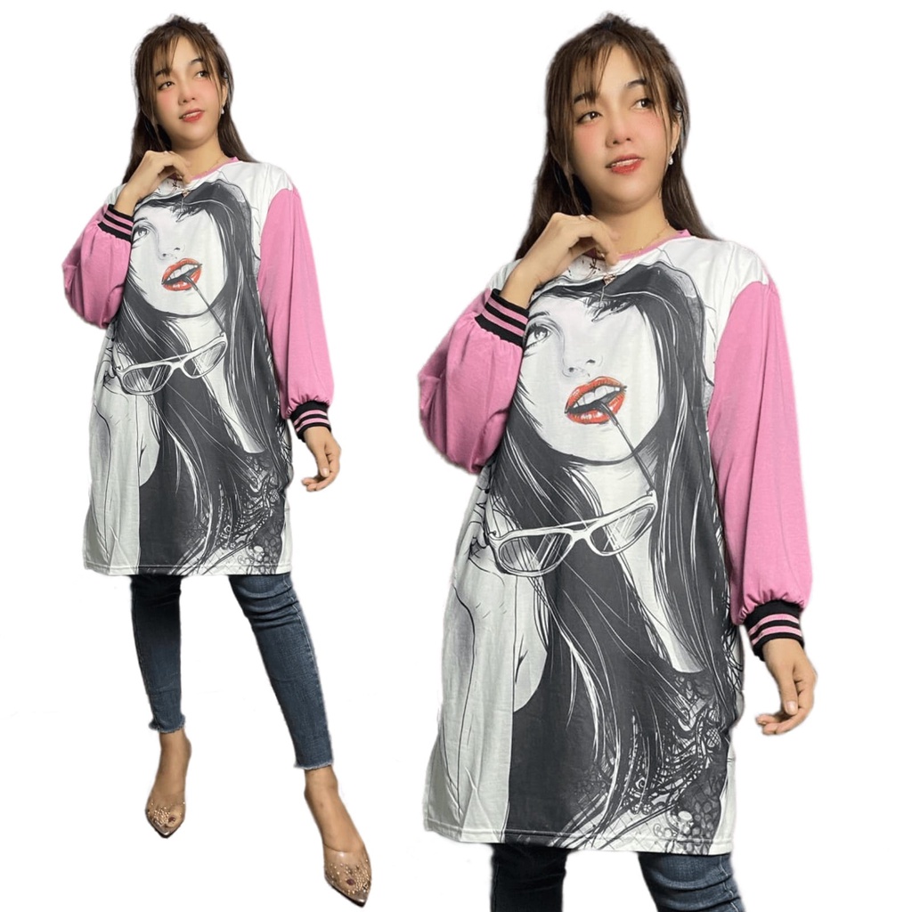 TUNIK MIDI OVERSIZE VIRAL HappyGirl