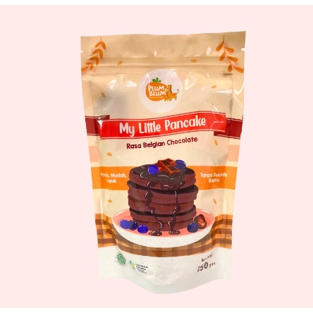 Belgian Chocolate Milky Vanilla Plum Blum Pancake MPASI Baby Bayi