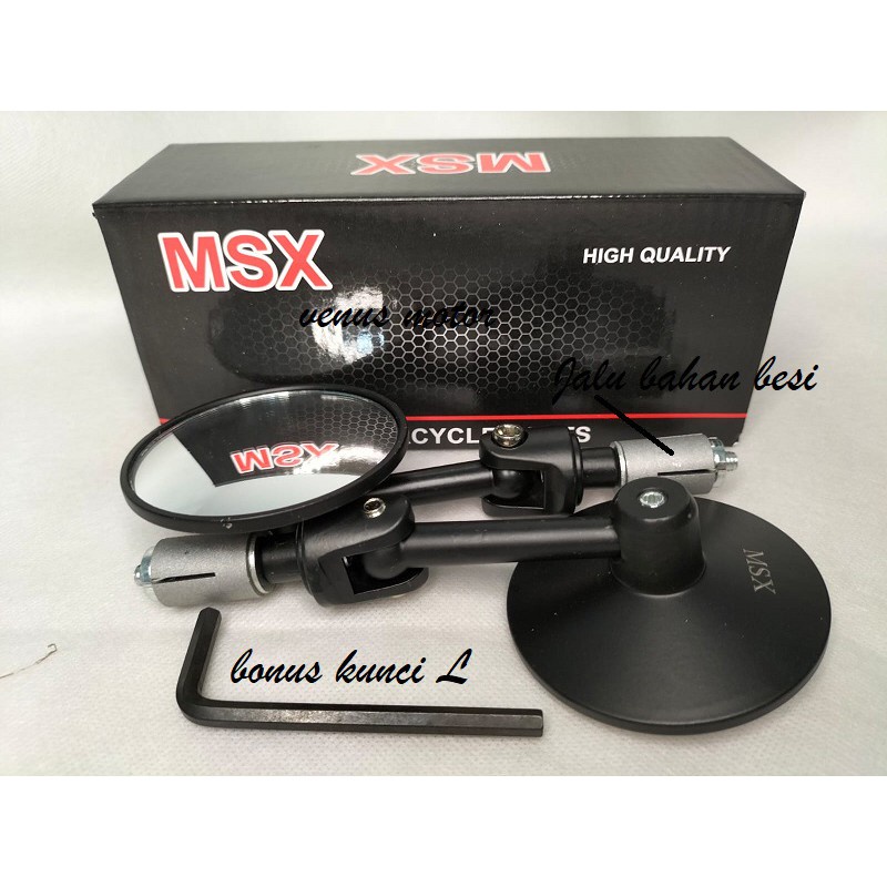 SEPASANG Spion Jalu Bulat bar end cnc universal termurah