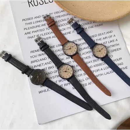 ONNIE Jam tangan Unisex tanggal aktif simple ala vintage