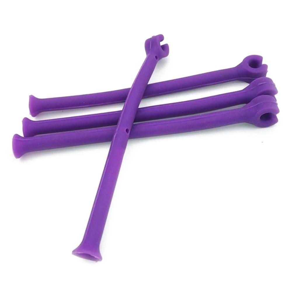 [Elegan] Stemware Saver Purple Silicone Flexible Bar Alat Dapur Dapat Ditekuk Adjustable Wine Glass Holder