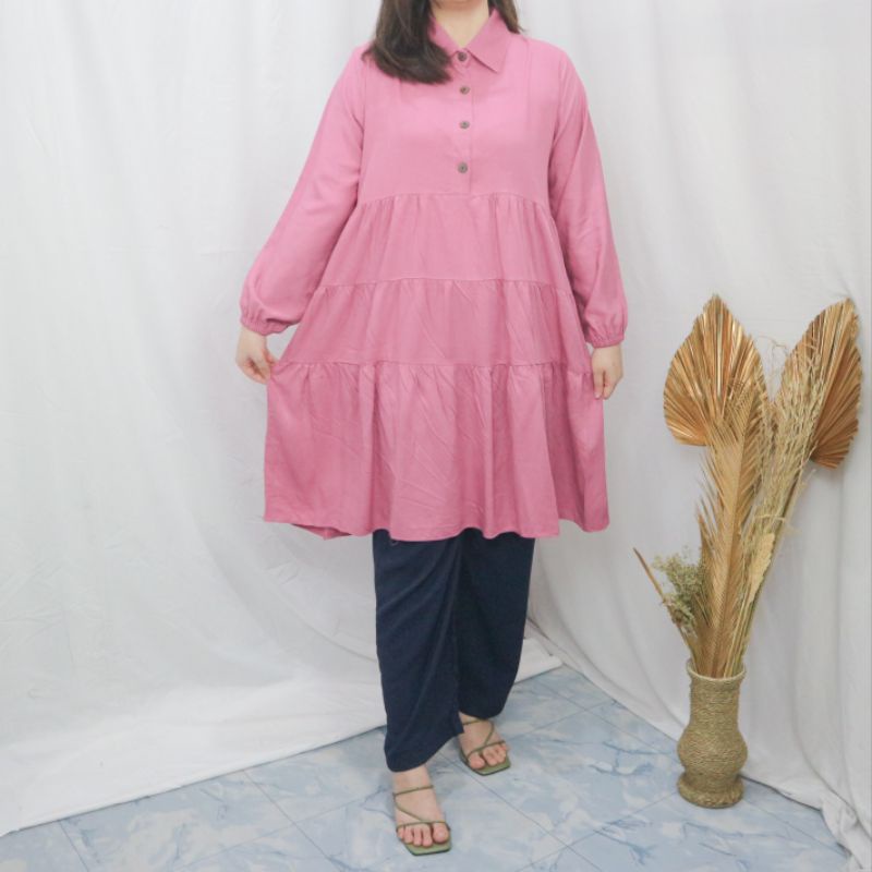 MIKA TUNIK RAYON TWILL JUMBO / PREMIUM RAYON TWILL / TUNIK JUMBO