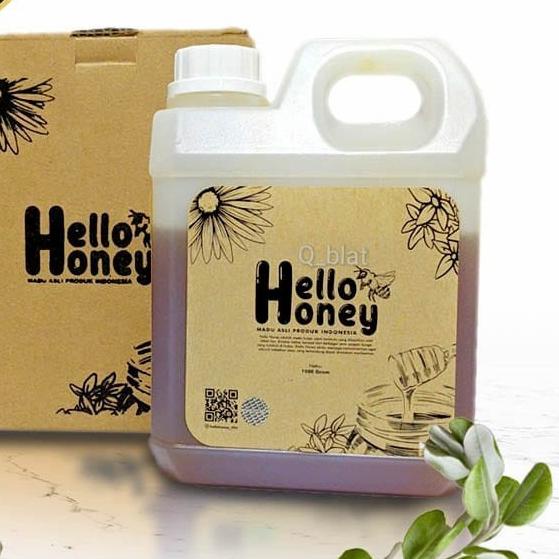 

➫ Hello Honey (Manis) 1000 Gram Halal - Uray Khas Badui Asli Original 100% l Natural Raw Honey ➶