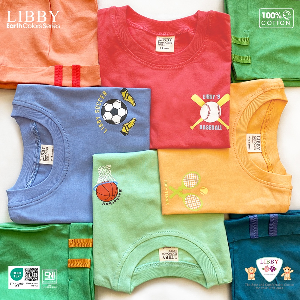 LIBBY Earth Stelan Anak Niji Set Oblong Pendek-Celana Pendek Series BOY (1 STEL)