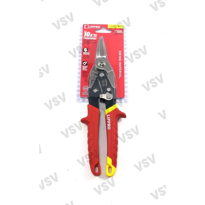 Tang Lippro Gunting Seng 10" Gunting Holo Gunting Baja Ringan Aviation Snip