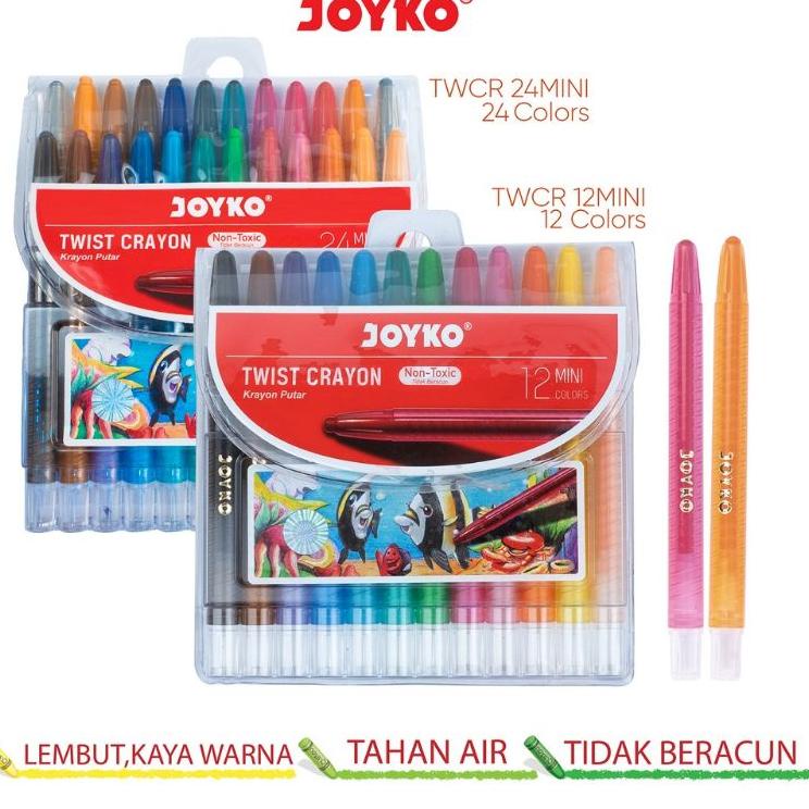 

A23 (Joyko Mini 12 warna) Krayon Putar Mini Twist Crayon Joyko TWCR RECOMENDED ♛