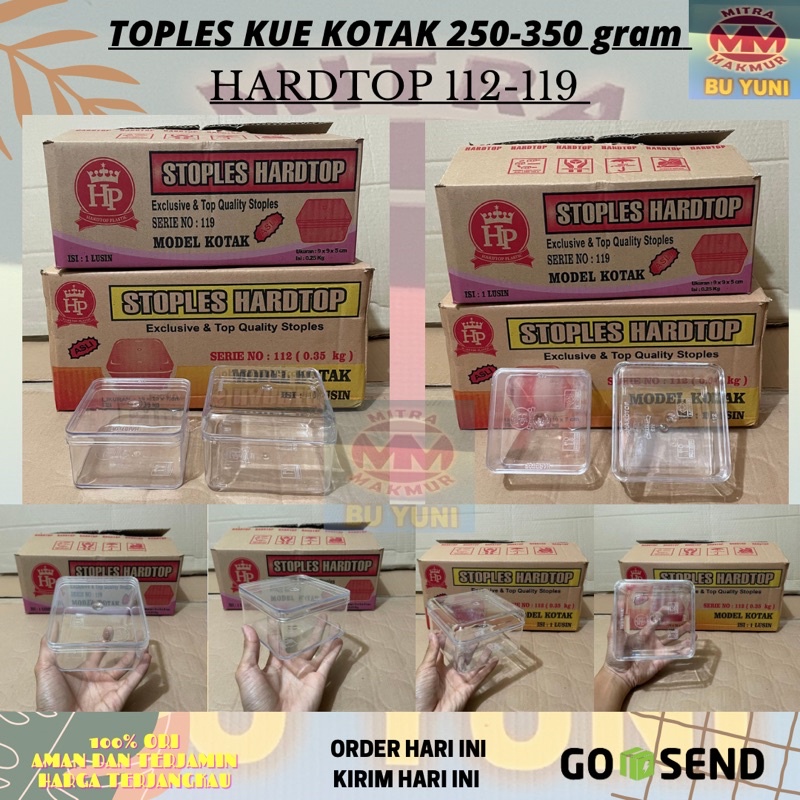 SALE TOPLES KUE KOTAK 250-350 GRAM TOPLES HARDTOP 112 - 119 TOPLES KUE KERING LEBARAN
