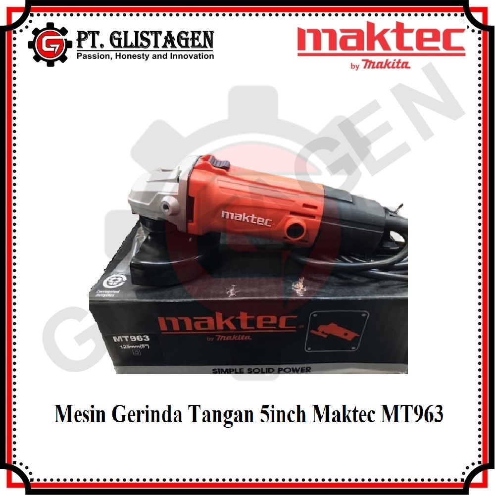 MAKTEC MT963 Mesin Gurinda Gerinda Tangan Listrik 5inch Maktec MT 963