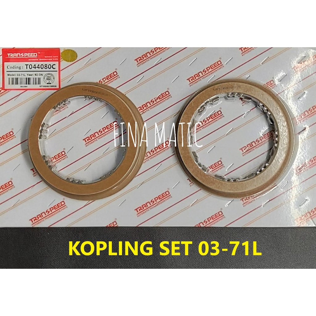 KAMPAS KOPLING SET AW03-71/72 TRANSMISI MOBIL MATIC INNOVA BENSIN/KIJANG KAPSUL LGX/CROWN 2.0CC/SUZU