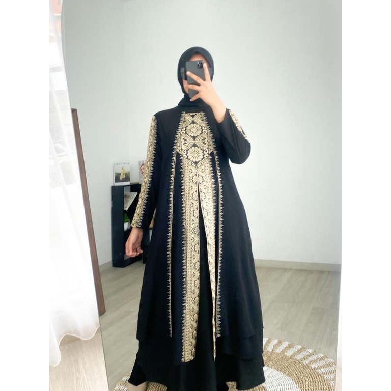 ABAYA ANASTASYA / Gamis Turkey / Longdress Muslimah / Maxy Formal / Busana Muslim / Dress Kondangan / Pakaian Mewah Arabic