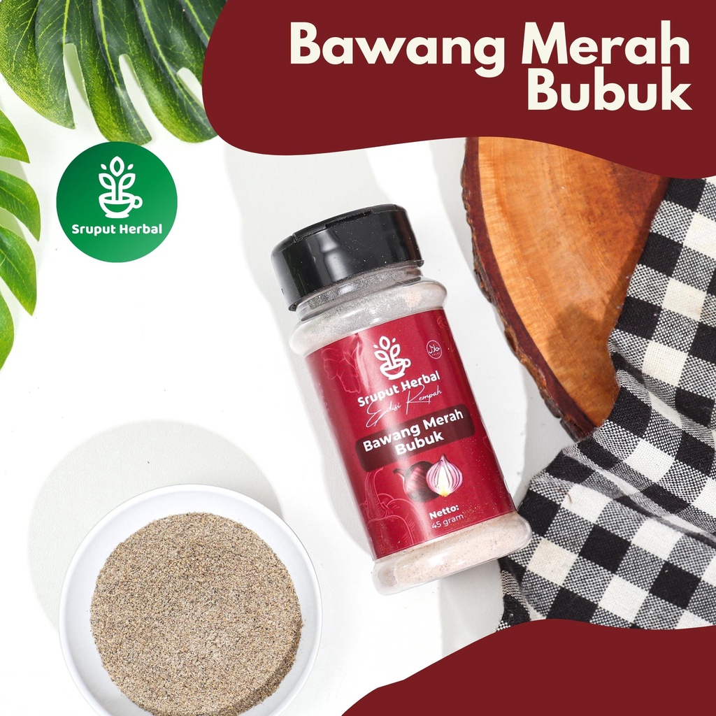 

SRUPUT HERBAL - Bumbu Premium Semua Varian (Botol) Bawang Merah Bubuk