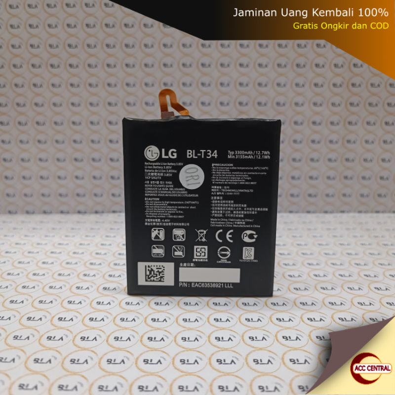 BATRE BATERAI BATTERY LG BL-T34 FOR LG V30 / V30+ ORIGINAL