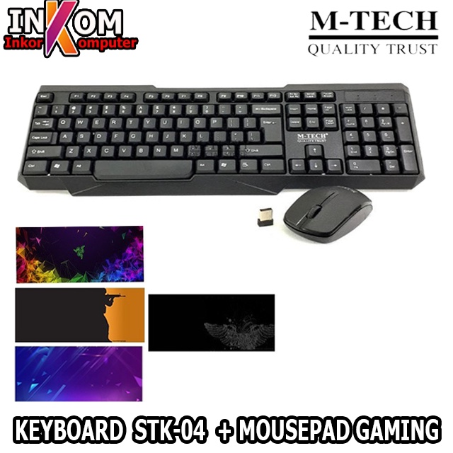 KEYBOARD PLUS MOUSEPAD GAMING / KEYBOARD MOUSEPAD