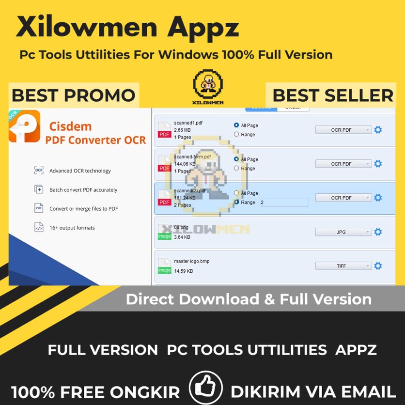 [Full Version] Cisdem PDF Converter OCR Pro PC Tools Software Utilities Lifetime Win OS