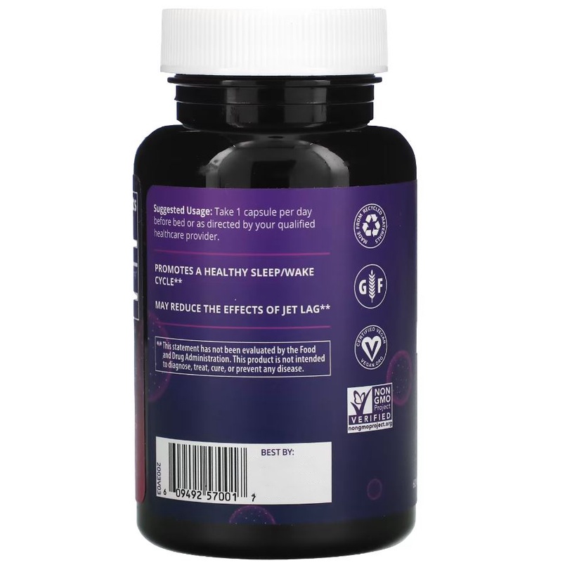 MRM Melatonin 3 mg 60 Vegan Capsules Membantu Tidur Melatonin USA