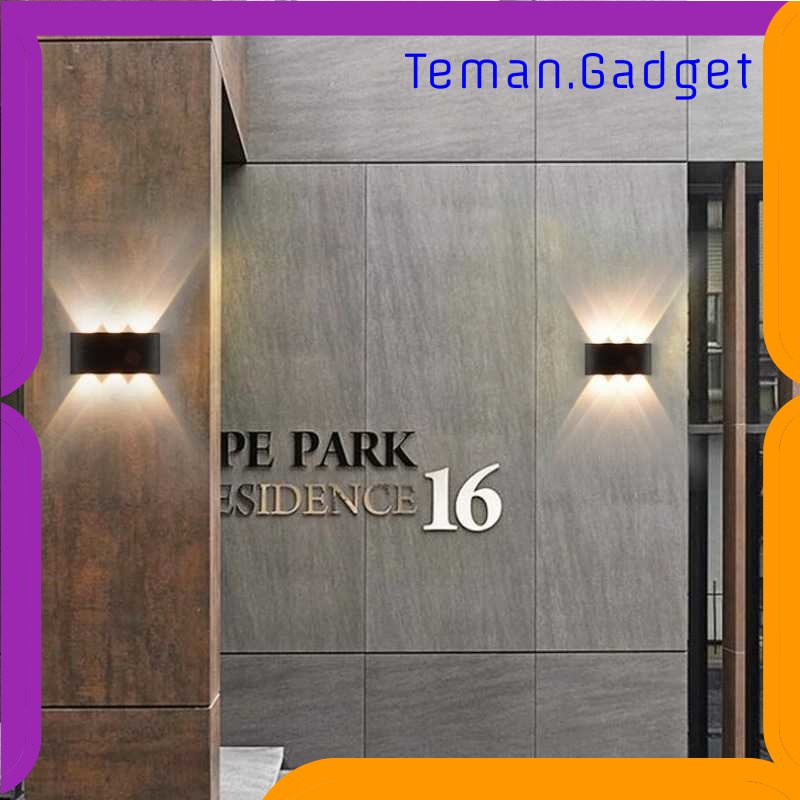 TG-LMP TaffLED Lampu Dinding Hias Outdoor Aluminium 4W 4 LED Warm White - B053