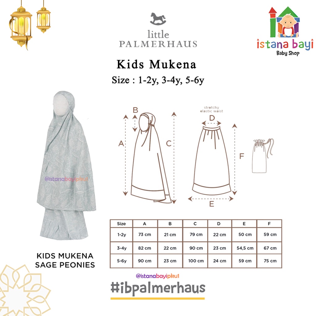 Little Palmerhaus Mukena anak / Mukena anak / IED COLLECTION