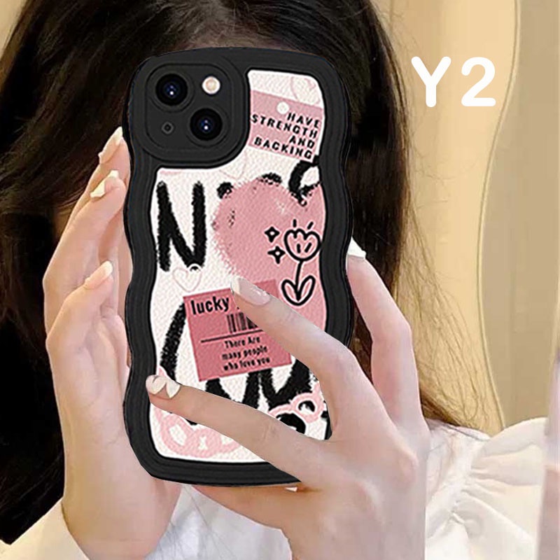 Realme 10 C33 C30 C31 C35 C21Y C25Y Realme 85g RealmeC11 C25 C17 C15 C12 C3 C2 Realme 7i 5 5i 6i 7 Pro Graffiti Warna Love Garis Simpel Floret Silikon Case