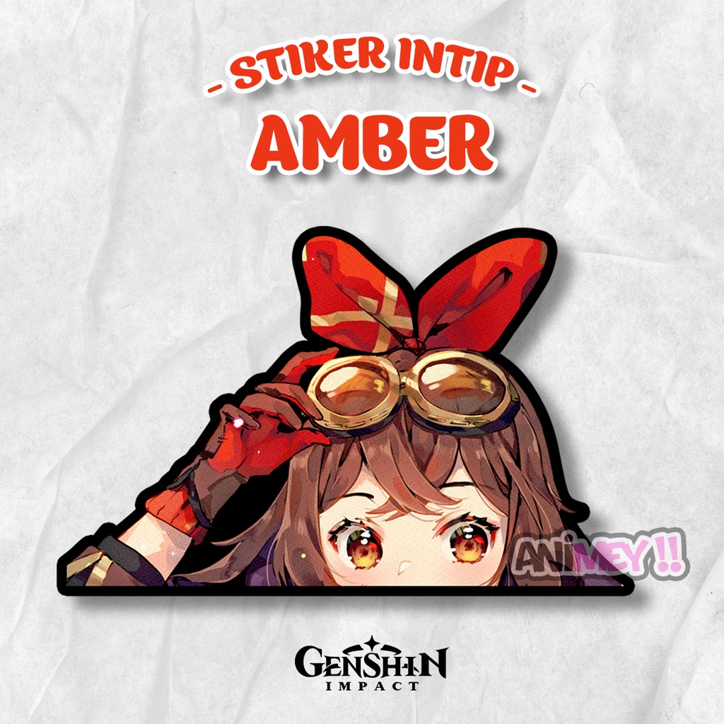 

Stiker Intip Amber Genshin Impact / Sticker Anime Waterproof