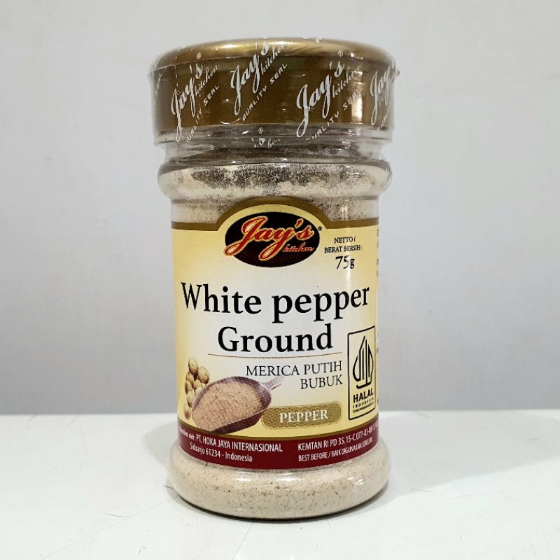 Jays White Pepper Ground Merica Putih Bubuk 75g