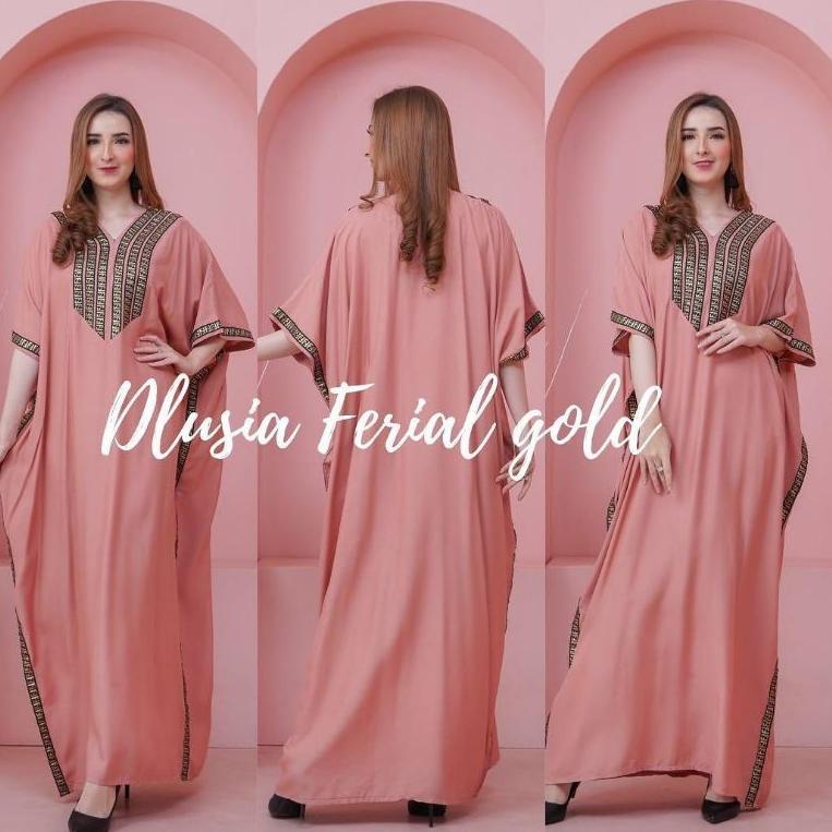 REKOMENDASI GAMIS ARAB DLUSIA FENDI BIG SIZE GAMIS KAFTAN ARABIAN FENDI LD JUMBO