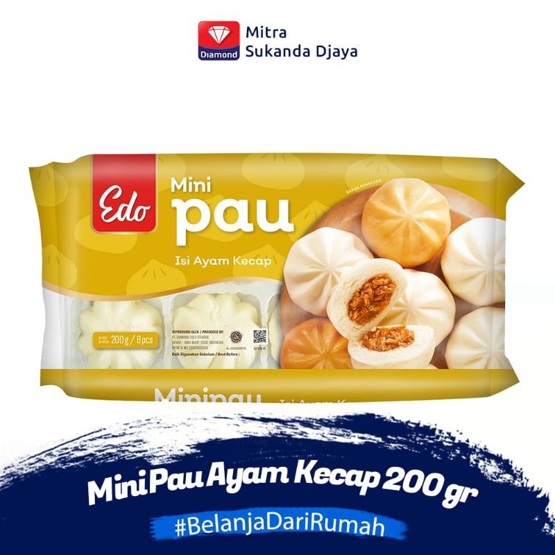 EDO MINI PAO ISI AYAM KECAP ENAK MURMER 200GR