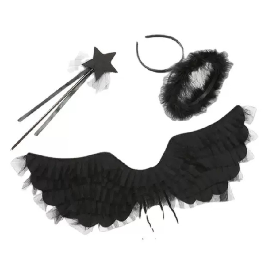 Tulle Angel Wing Set Fairy Wing Sayap Peri anak renda Halloween Costum