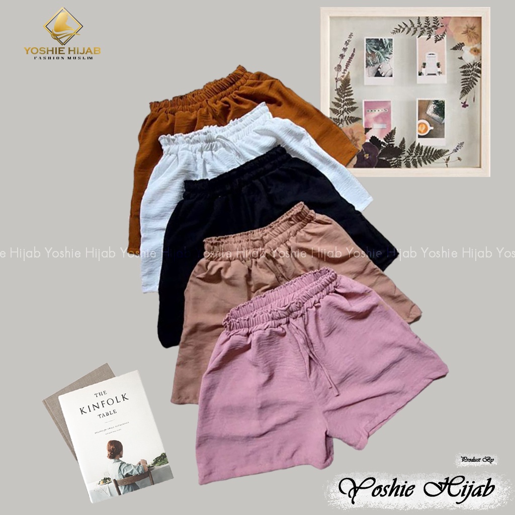 (𝐓𝐞𝐫𝐦𝐮𝐫𝐚𝐡) HOT PANTS CRINKLE JUMBO PREMIUM CELANA PENDEK WANITA TALI SERUT