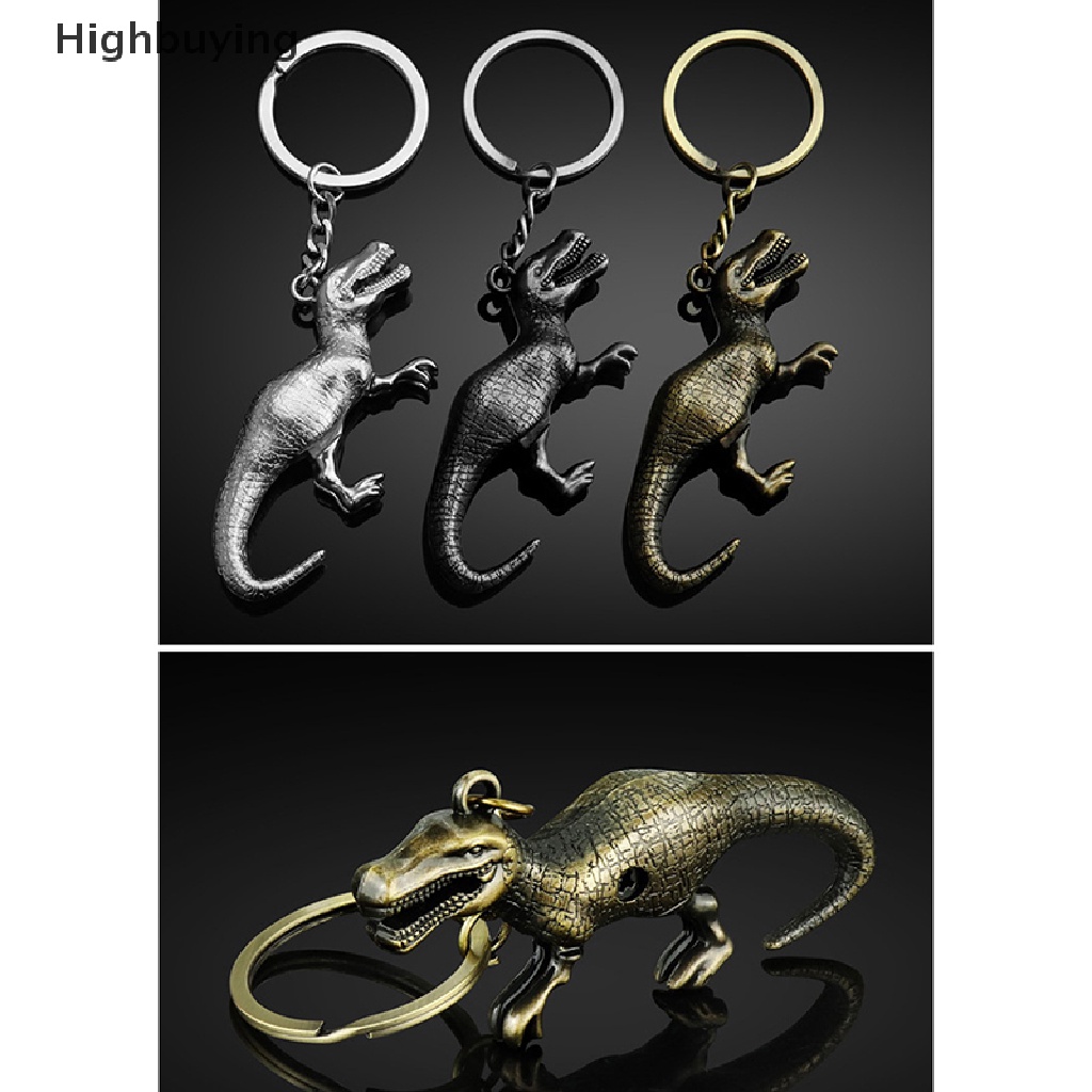 Hbid Gantungan Kunci Dinosaurus Logam Fashion Key Ring Vintage Tas Dompet Liontin Dinosaur Keyring Gantungan Kunci Mobil Auto Keychain Glory