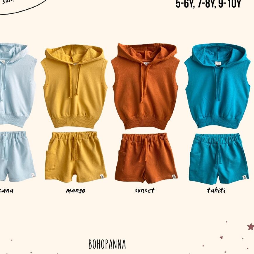 ™ BOHOPANNA - SUMMER SET - Setelan Anak Lengan Pendek ✻