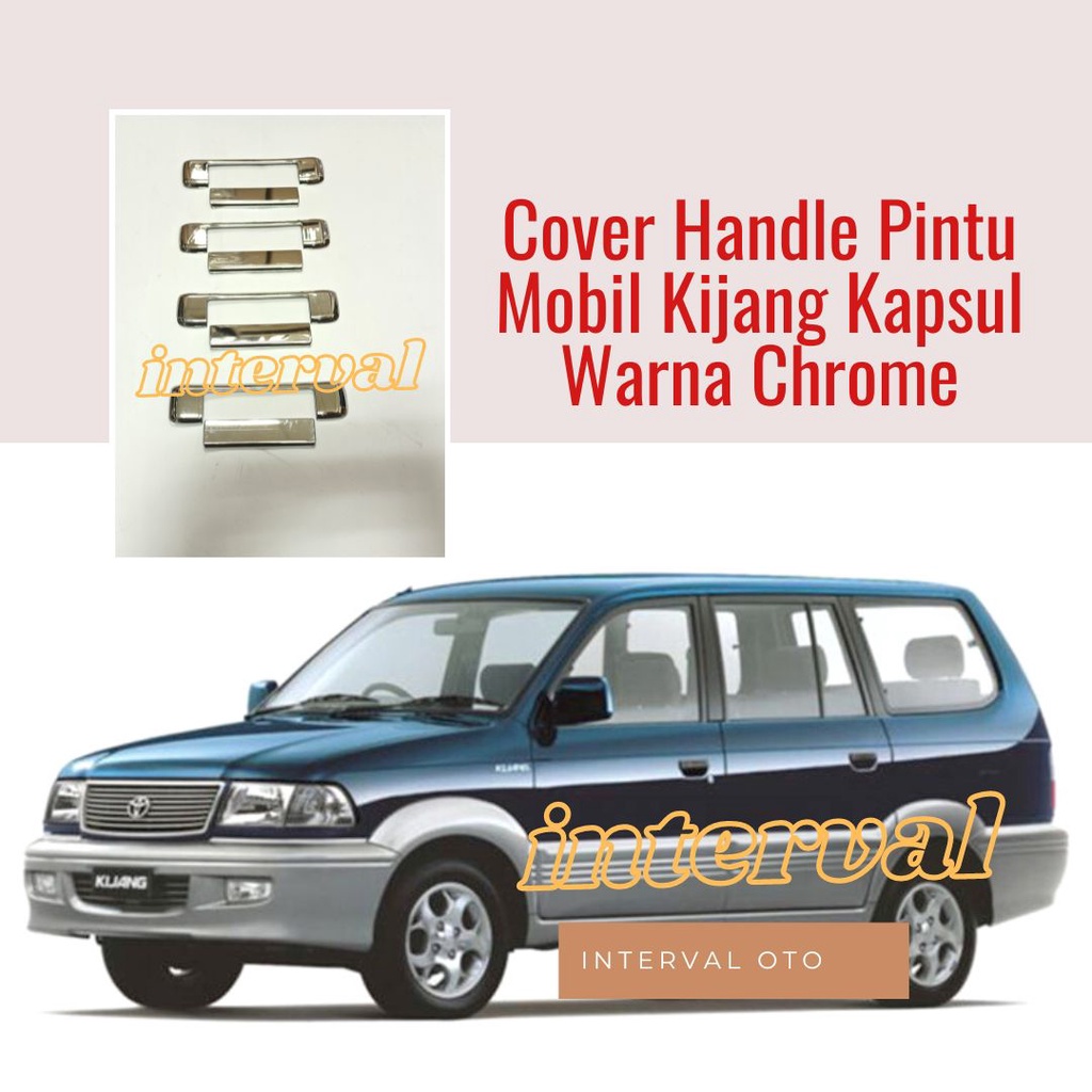 Cover Handle Pegangan Pintu Mobil Kijang Kapsul Handle Pintu Chrome